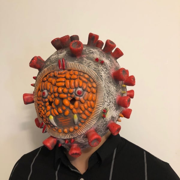 Läskig skrämmande Halloween-mask, Virus Mask Novelty Halloween Co