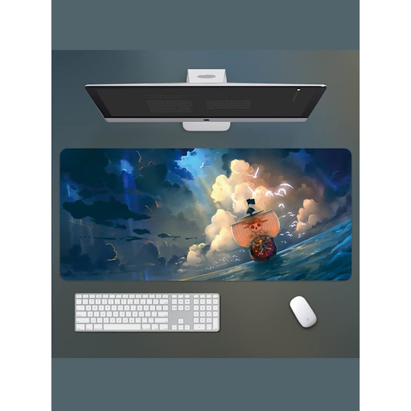 Anime Musematte One Piece Luffy Roronoa Zoro Nami Musematte Bærbar PC Sklisikker gummibase sydd