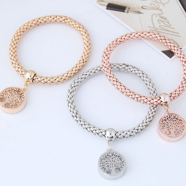 Multilayer Crystal Charm Bracelets - 3PCS Gold/Silver/Rose G