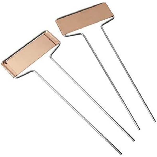 07470 Sett med 10 kobberpaneler for planter 6,5 x 15,5 cm