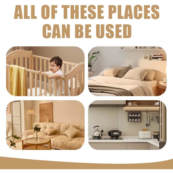 stk Baby Seng Hengende Oppbevaringspose Barnerom Organizer Hengende Bleieorganisator 2 i 1 Baby Barneseng Organizer, for Oppbevaring av Klær, Bleier, Leker