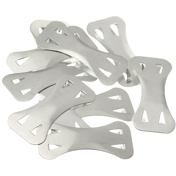 120 st Elastiska Bandageklämmor, Töjbara Metallspännen för Olika Bandage, Utbytbara Fästklämmor, Latexfritt (Silver)