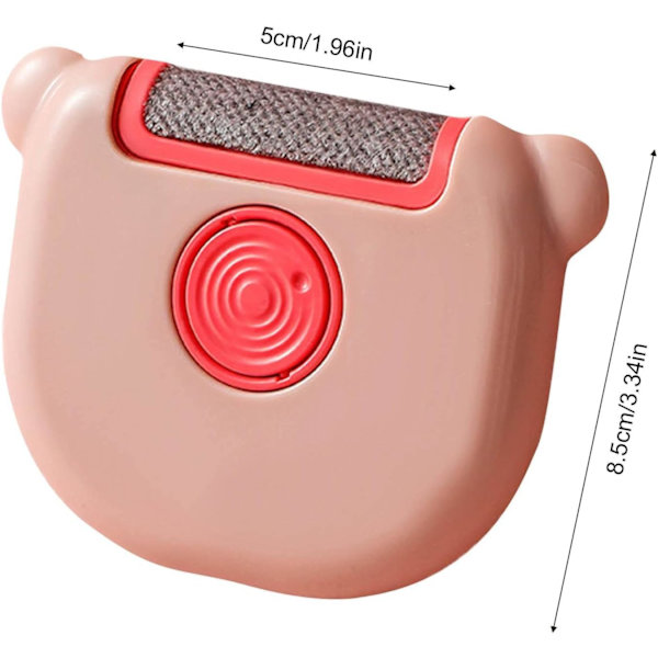 Manuell klädepilator (rosa färg), klädepilator rakapparat, 3 i
