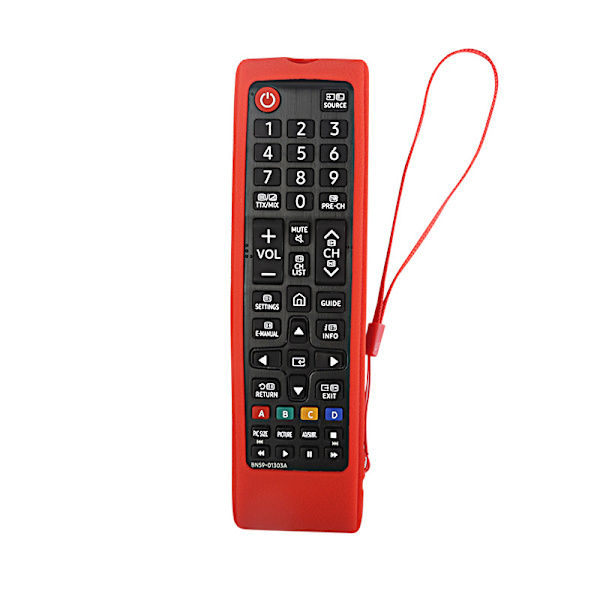 Universal fjernkontrollbeskyttelse kompatibel med Samsung BN59-01199F/01303A Smart TV-fjernkontroll Red