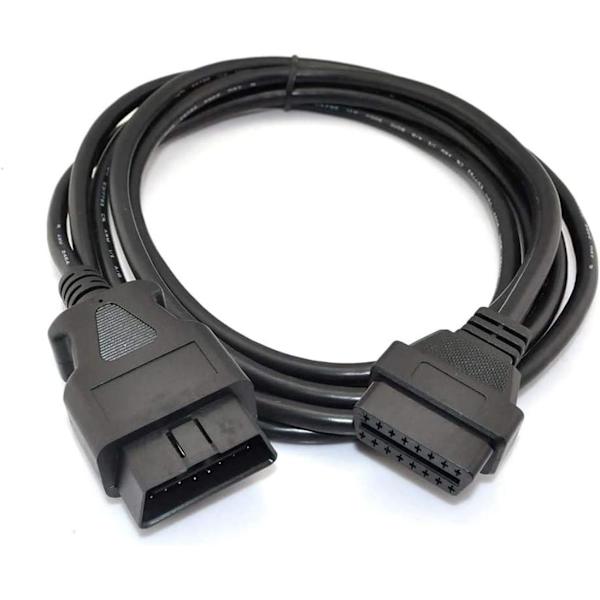 OBD2 OBD II 16-nastainen uros-naaraskaapeli auton diagnostiikkaan A