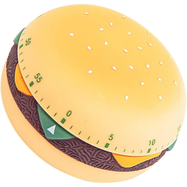 Restaurant Timer Kjøkkentimer Bærbar Kjøkken Matlaging Nedtelling Påminnelse for Matlagingstilbehør Burgerform Timer Plast