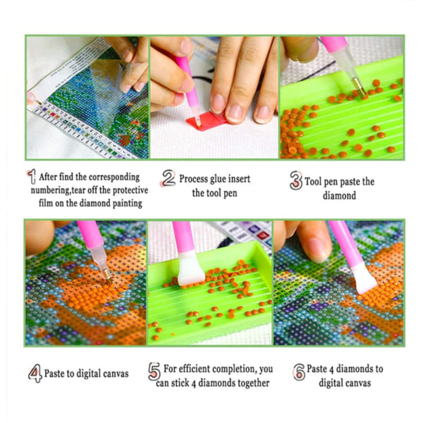 Rose DIY 5D diamantmålning 30x40 cm (stil 6)