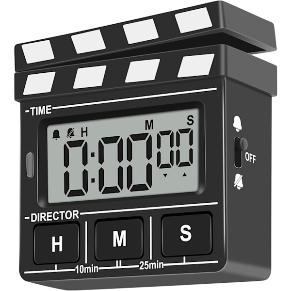 Film-inspirerad Klocka, Modern Stil Stor Magnetisk LED-Display Digital Köktimer, Automatisk Minne, Automatisk Avstängning, Söt Skrivbordstimer