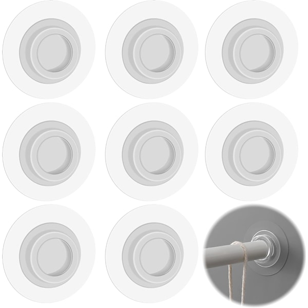 Suihkuverhotangon pidikkeet seinään asennettavat - Itsekiinnittyvät verhotangot seinäkiinnitys Ei porausta Vaatekaappitangot liimalla kylpyhuoneen keittiön hotellikäyttöön,