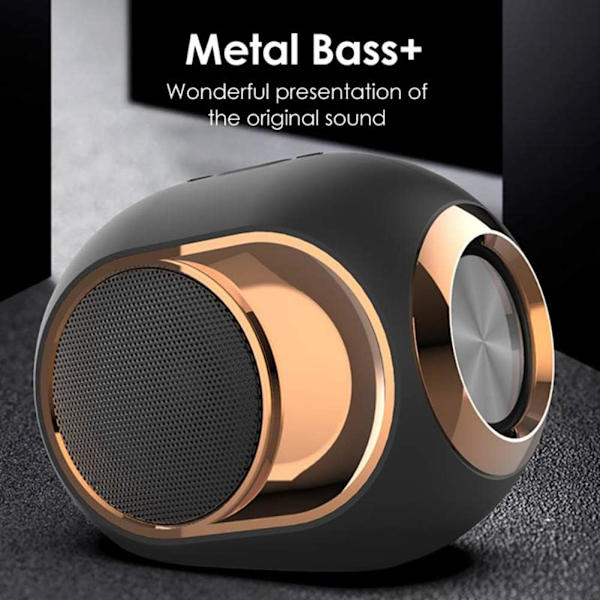 USB-drivna bärbara utomhushögtalare med subwooferbas/BT/TF/AUX/FM/handsfree trådlös Bluetooth-högtalare