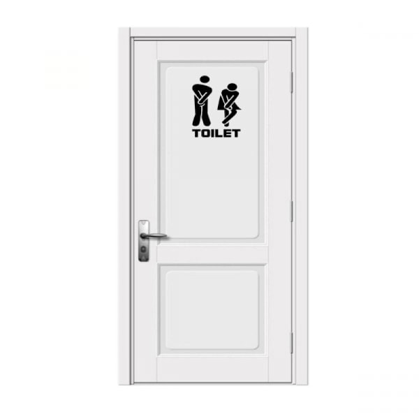WC-kyltti, oven tarra - Koti sisustus - WC-kyltti irrotettava