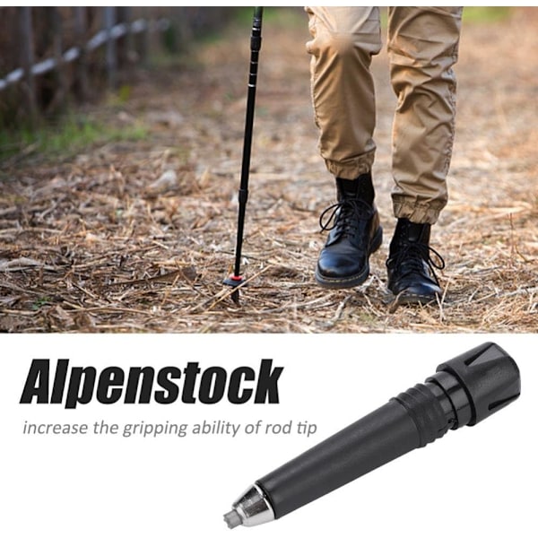 8x1,1 cm 4 stk. Alpenstock Gummi Vandrestave Spidser til Udskiftning af Vandrestave til Alpenstock Vandrestave