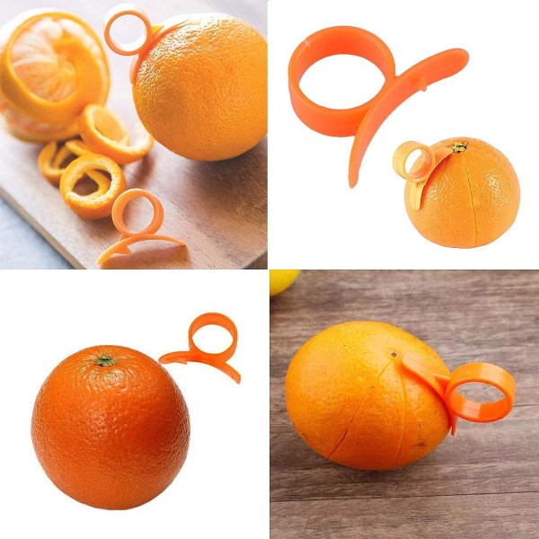 4 stk Citrus Zester Peeler, Appelsin Peeler Citrus Remover