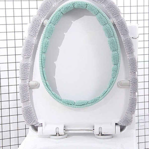 4 farger Universal toalettsetetrekk Tykk plysj myk matte Vintervarm toalettpute med håndtak Vaskbar
