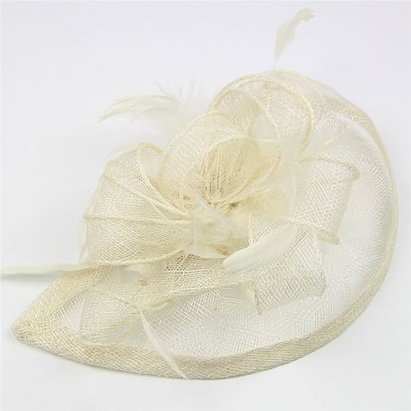 Bred, Sjarmerende Blomster Hårklipp Cocktailhatt Formelle Bryllup Anledning