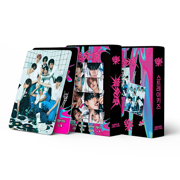 MH-Kpop Stray Kids 55 Lomo-korttipakkaus - Albumitarrat ja Lomo C
