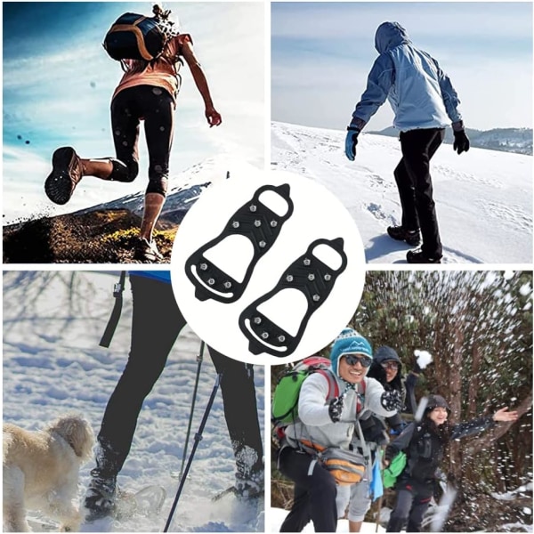 Antislip-skosnödubbar, isgrepp, halkfria snödubbar för vinterskor, för S