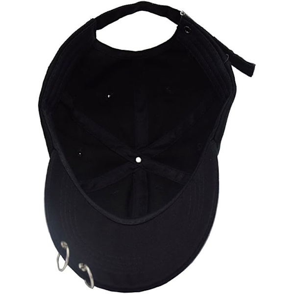 Mænd Kvinder Unisex Baseball Cap med Jern Ring Snapback Hat Dad Hat