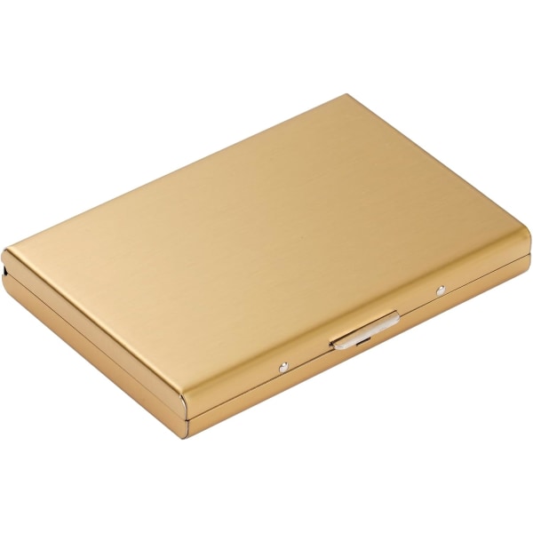(guld)9,6x6,5cm, kreditkortholder, metallisk visitkortholder