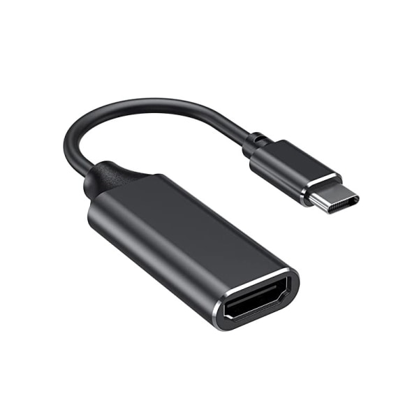 (svart) USB C till HDMI Adapter, Typ C till HDMI 4K Adapter för MacBo