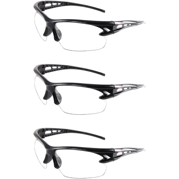 Beskyttelsesbriller - 3-pak gennemsigtige sikkerhedsbriller