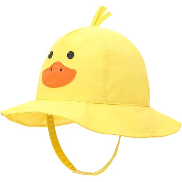 Baby solhatt småbarn sommarhatt UPF 50+ hinkhatt pojke anti-ultraviolett solhatt Duck Brim Hat