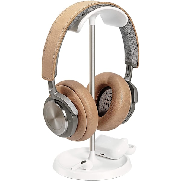 Hörlursställ, Böjd Hörlursställ med Förvaringsfack, Tung Bas Spelhörlursställ för AirPods Max, AirPods, AirP
