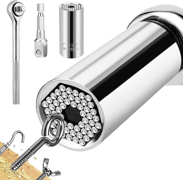 3 stk. 7-19mm Universal Socket Nøgler, Høj Kvalitet Cr-v Mul