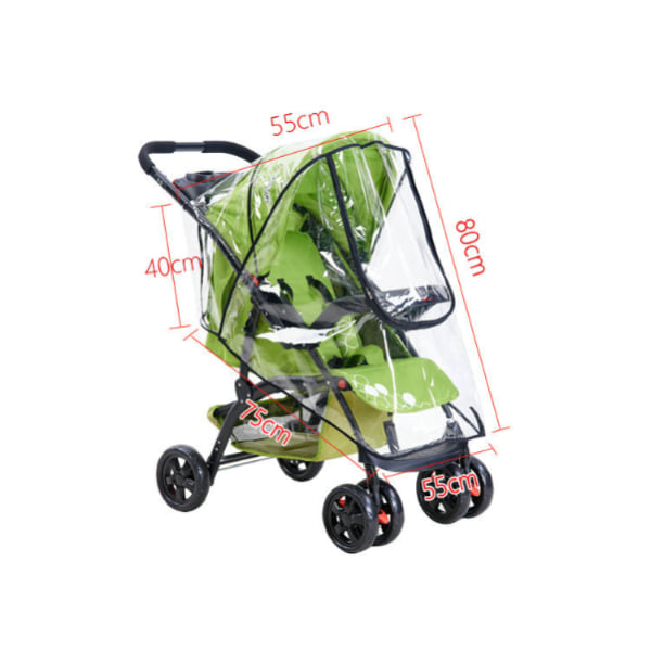 Universal Stroller Rain Cover - Waterproof and Durable - For