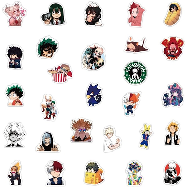 100 kpl pakkaus, vinyyliset anime-tarrat vesipulloille, kannettaville tietokoneille, rullalaudoille, muistikirjoille, lahja aikuisille lapsille teineille