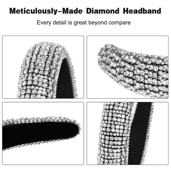 Mote Diamant Hodebånd Glitrende Rhinestone Hodebånd Bling Hai