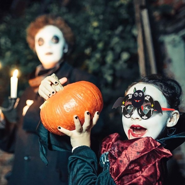 6PC Halloween Party lasit lapsille, tee-se-itse-lasit, Pumpkin Bat Sp