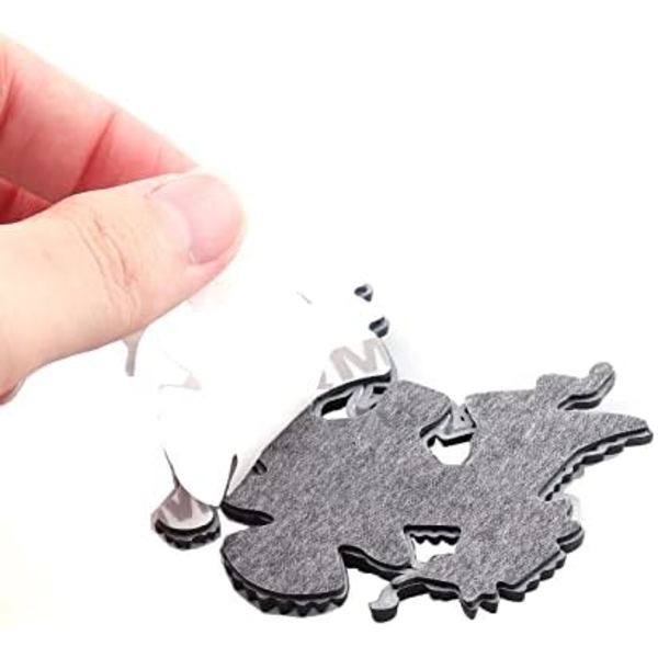 2 stk Flygende Ørn Bildemblem 3D Metallmerke Limklistremerke Dekal Universal Modell