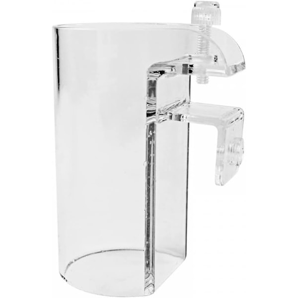 Fiskefoderautomat Akvariefoderautomat Akryl Foderstation Justerbar Flydende Mad Foderring til Akvarium Rejer Reptiler
