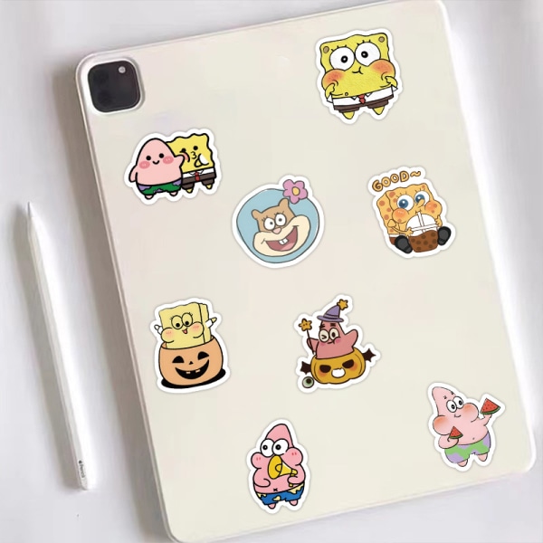 60 tegneserie SvampeBob Firkant Pai Star Anime Stickers Waterpro