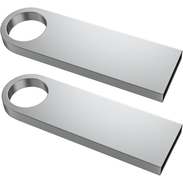 Paket 16GB USB-minne Mini Vattentätt Metall USB-minne för Laptop, Dator, TV, Bil