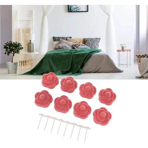 Sängklämmor, Rosformade Fästspännen, Lakanhållare, Multifunktionella, Utsökt Design, Lätta att Använda för Täcke och Kudde