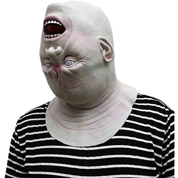 Halloween-mask, läskig clownmask skräckspöke utomjording zombie latexmask för cosplayfest, halloween h