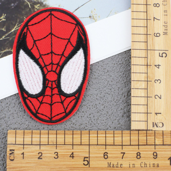 MH-24 st Spiderman strykjärns-på lappar, broderade strykjärns-på lappar