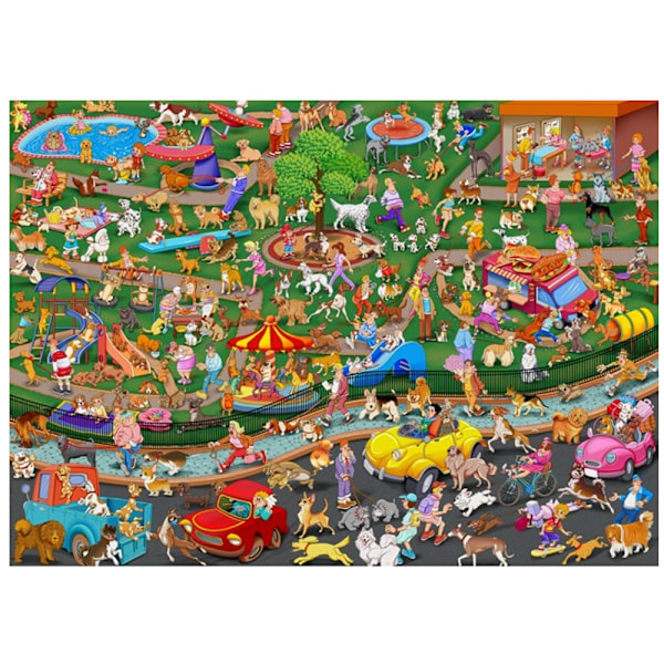 Puzzle-Plane palapeli 1000 palaa - Koiranpentujuhlat