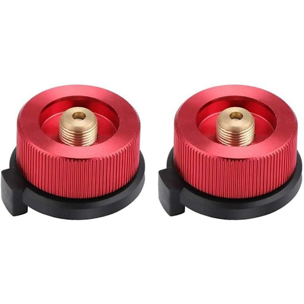 Camping Kogeplade Adapter, 2 stk Camping Gas Adapter, Gasflaske Adapter, Kogeplade Adapter til Camping Kogeplade Brænder (R