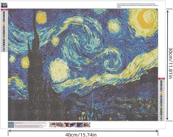 (30x40cm)5D Diamantmaleri Van Gogh 1