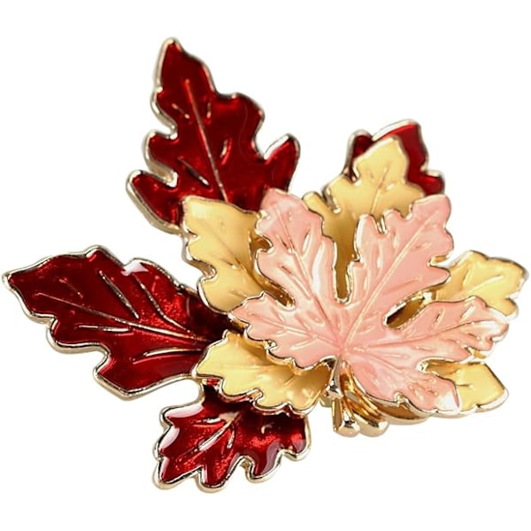 1pcs Thanksgiving Brooch Pin,Autumn Fall Leaves Brooch Pin,Maple Leaf Lapel Pin, Thanksgiving Jewelry Accessory Gifts De