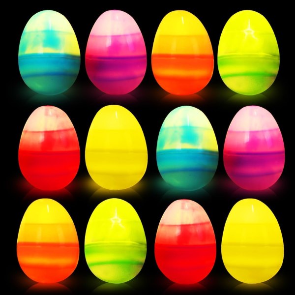 Laadukas pääsiäiskoristelu, munanmuotoinen koristevalo, muna-