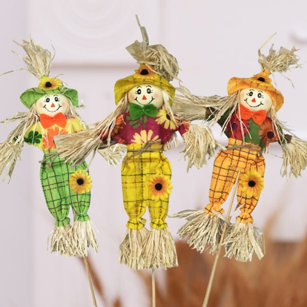 (Random Style)2 Pack Modern and Delicate Scarecrow - Chic Gift