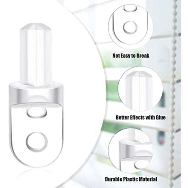 6 stk. Hardware Wand Tip Reparationsstang til Brudte Vandrette Persienner Hardware Wand Samling Udskiftningssæt Lodrette Persienner