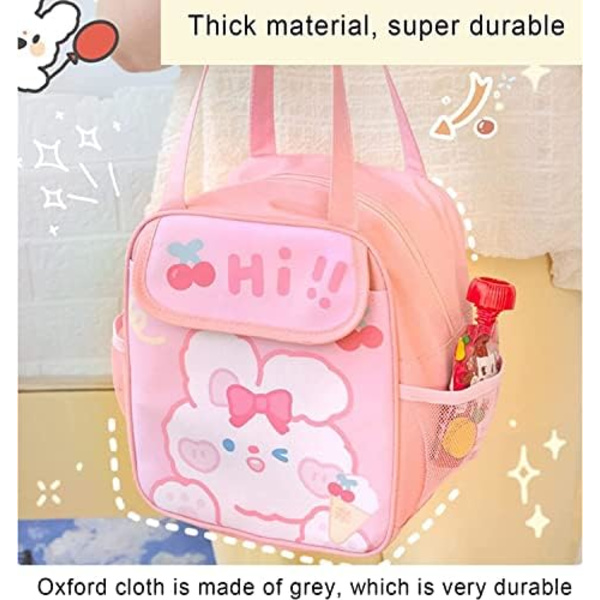 Kawaii Lounaspussi Tytöille Lounaskassi Eristävä Söpö Lounaspussi Naisille Eristävä Lounaskassi Lapsille