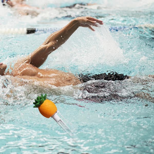 Flytande Vattentermometer Splittersäker Ananas Pool Temperaturmätare Trädgård Utomhusbruk