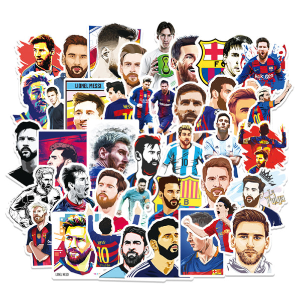 51 stykker Messi/Messi graffiti-klistermærker kuffert laptop motorc