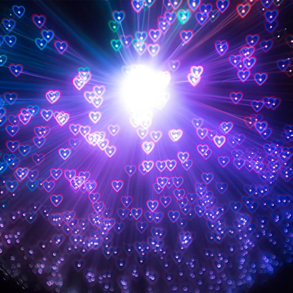 Ultimate Diffraction Briller - 3D Regnbue Hjerte Effekt - Perfekt Til EDM, Koncert Og Rave Tilbehør